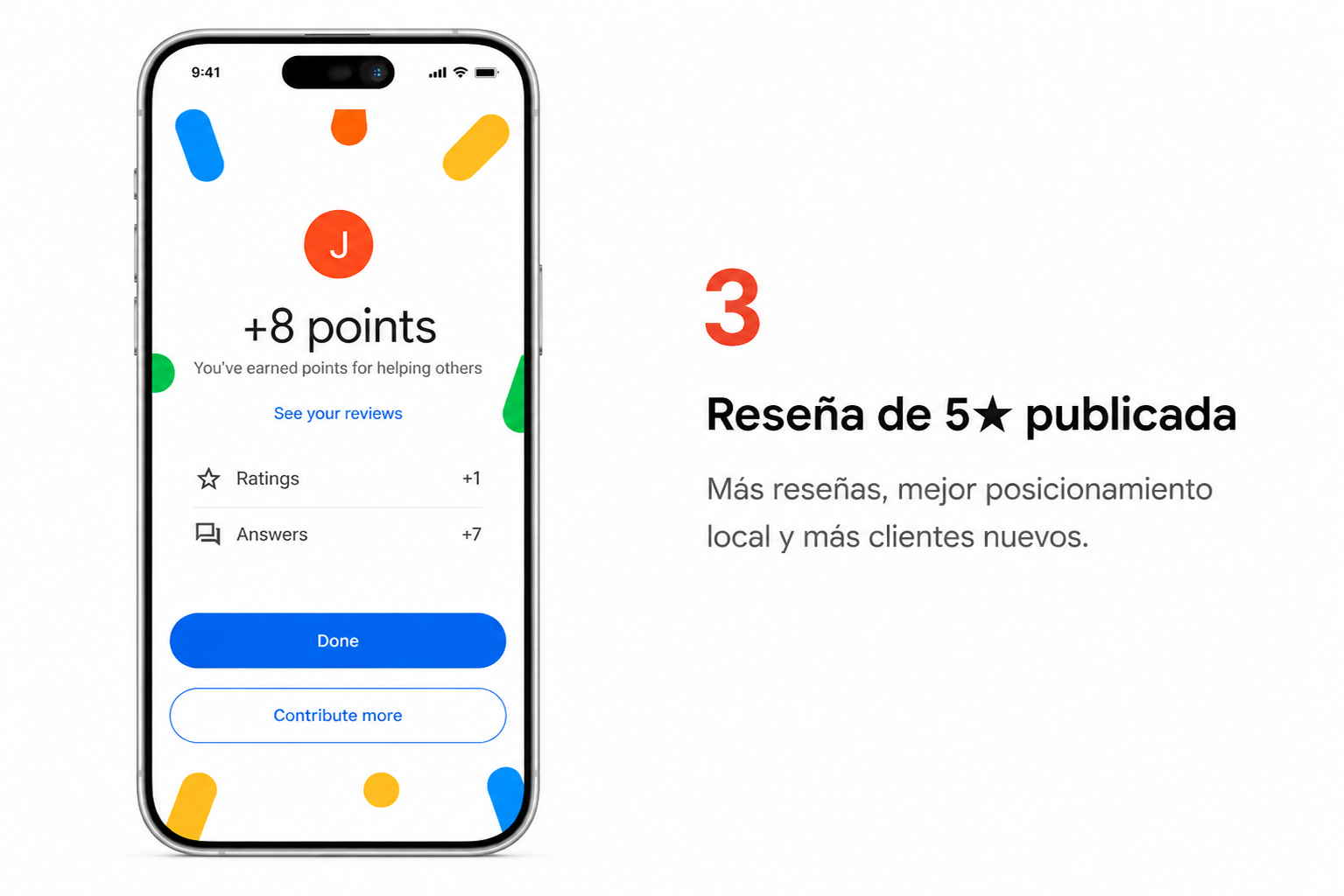 Paso 3: reseña de 5 estrellas publicada